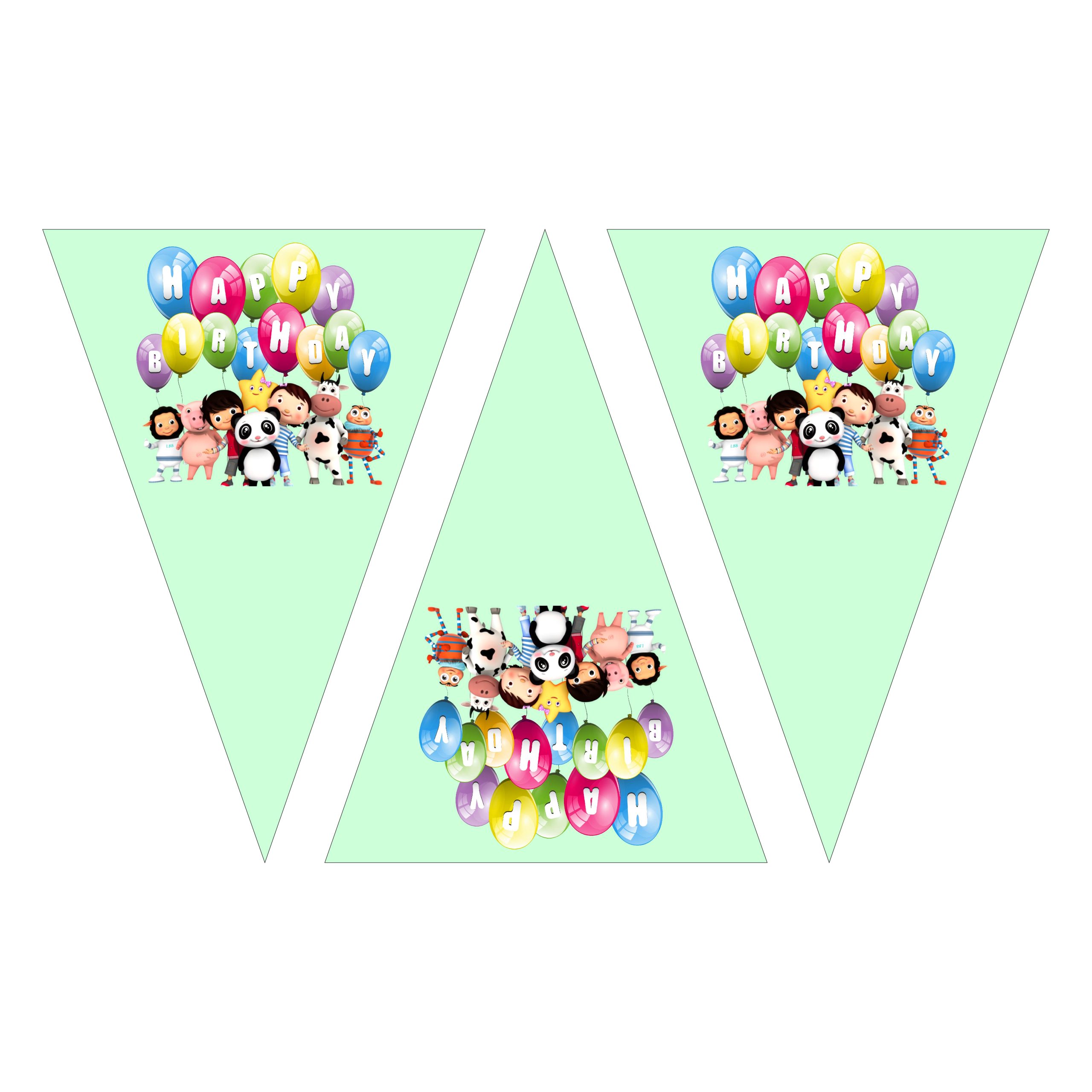 Little Baby bum party and birthday bunting printable